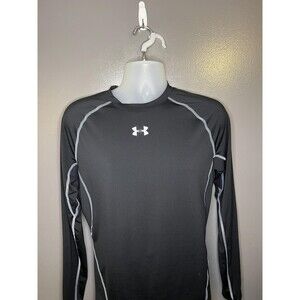 Under Armour Shirt Mens XL Black HeatGear Compression Long Sleeve Baselayer